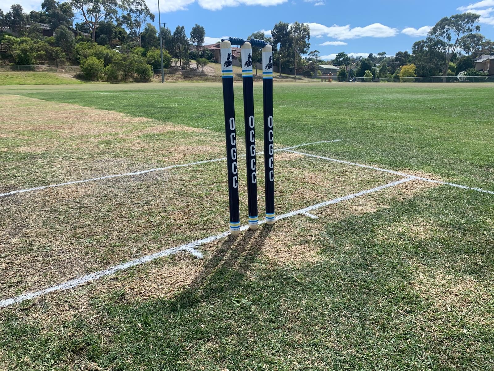 Club stumps, branded