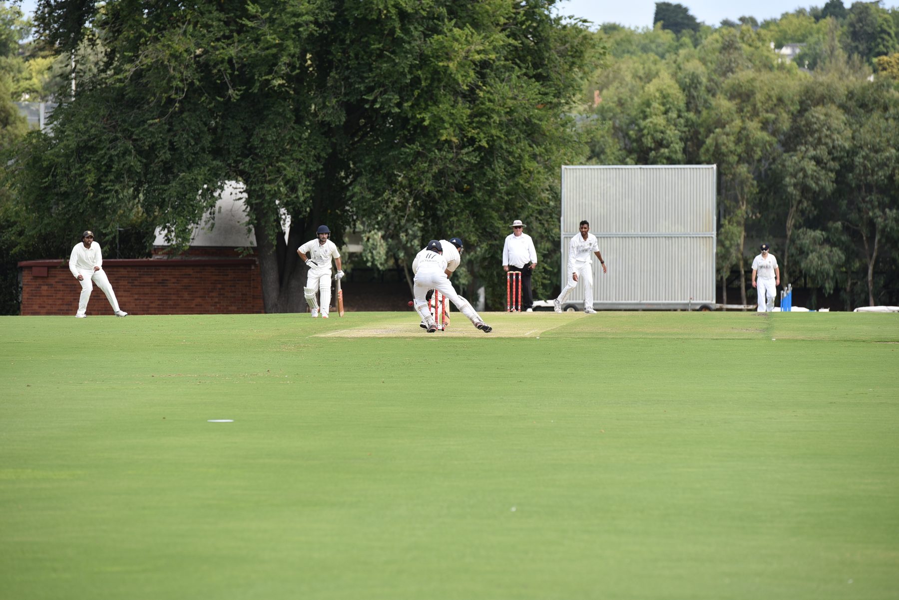 At the crease on Grand Final day