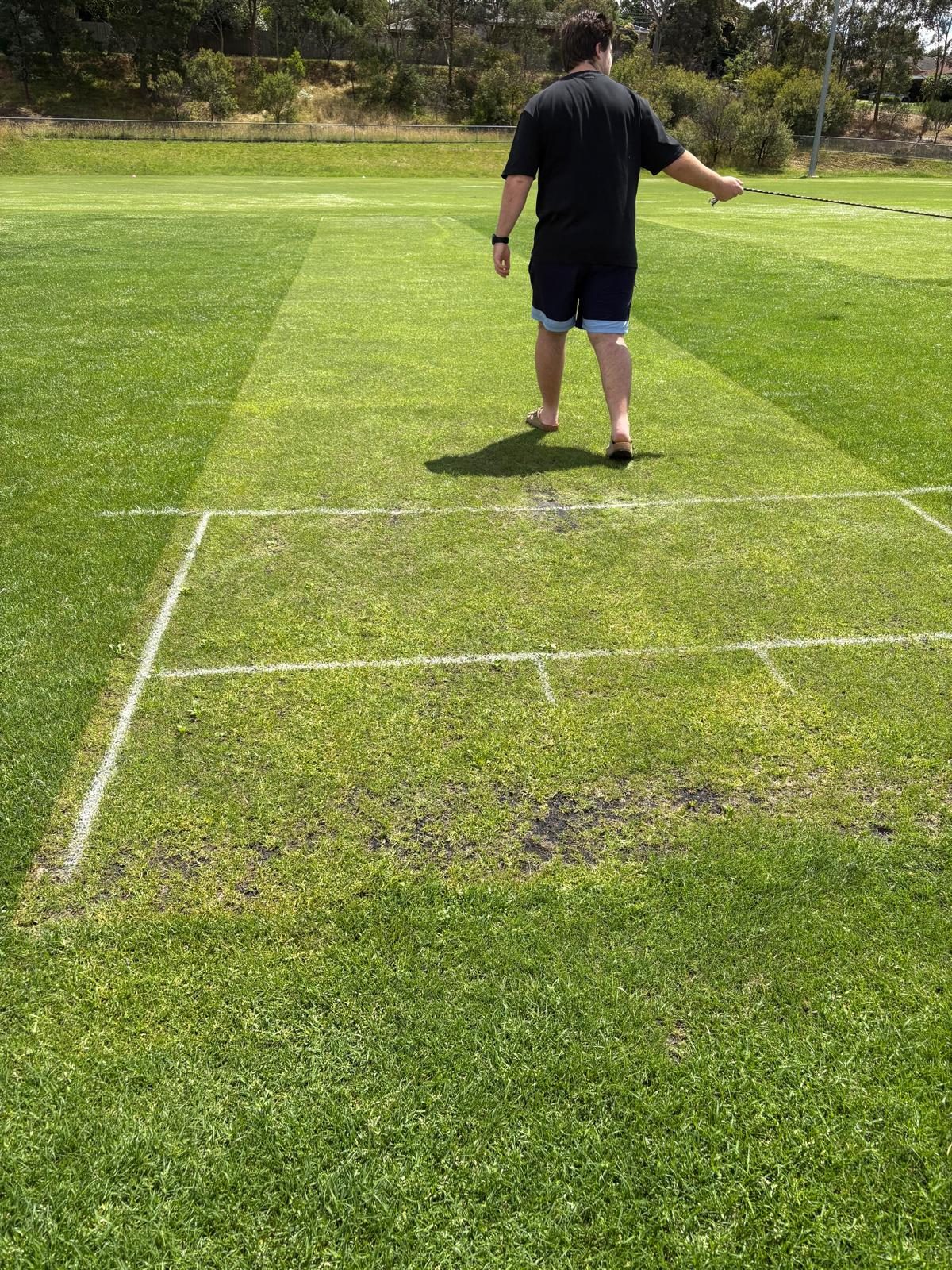 Marking out the square